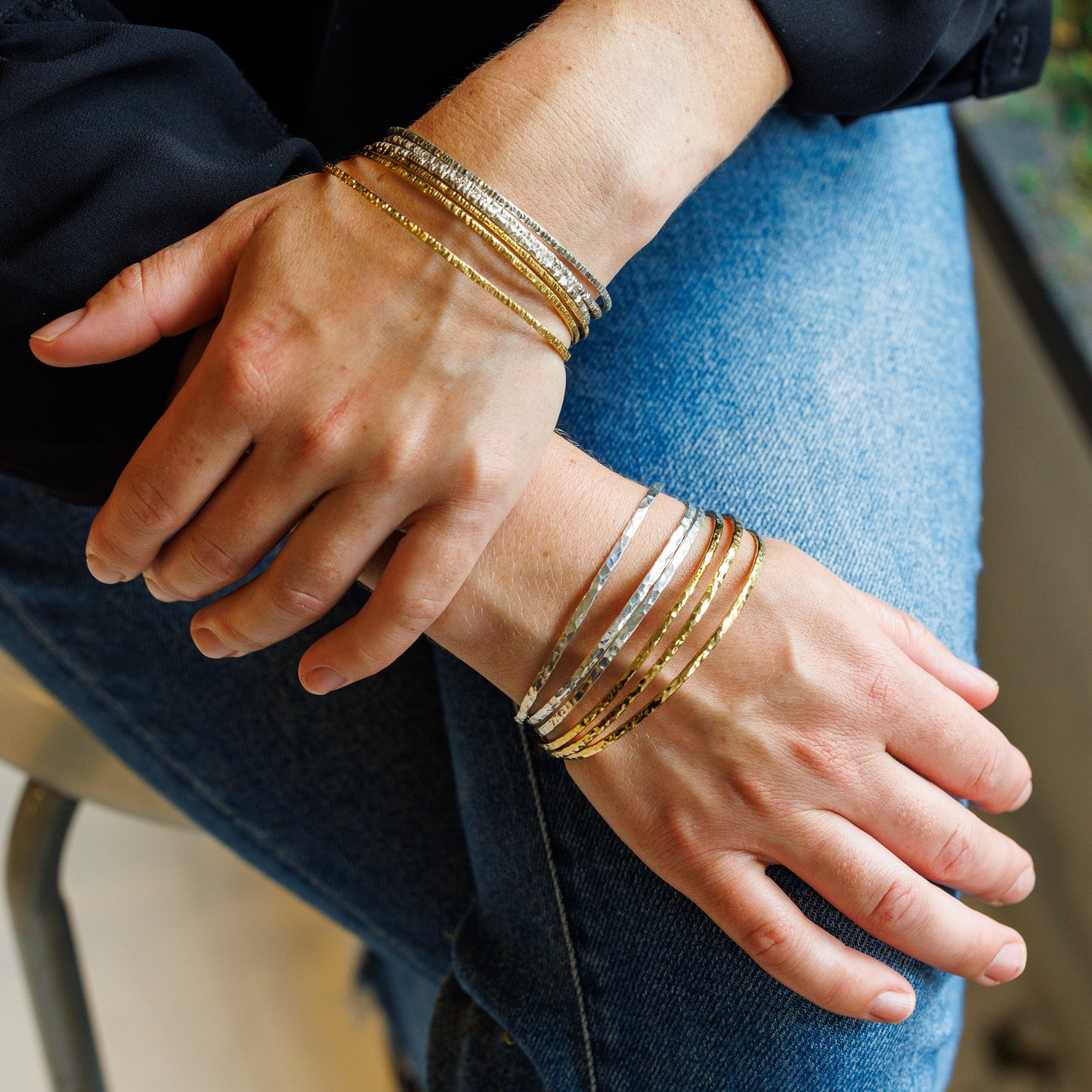 Textured Bangles