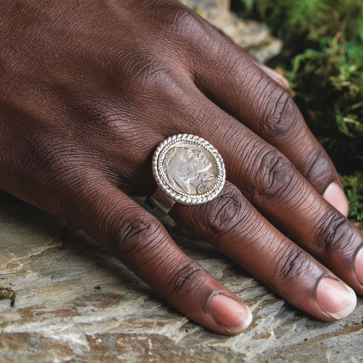 “Indian Head Coin" Ring