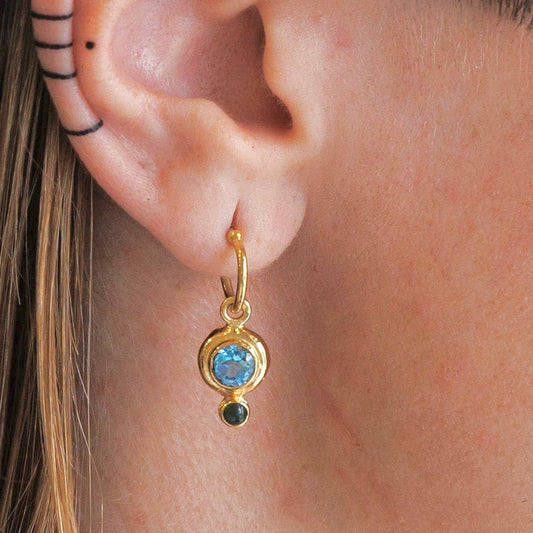 Little Prayers - 6mm Faceted Gemstones with Cabochon Detail