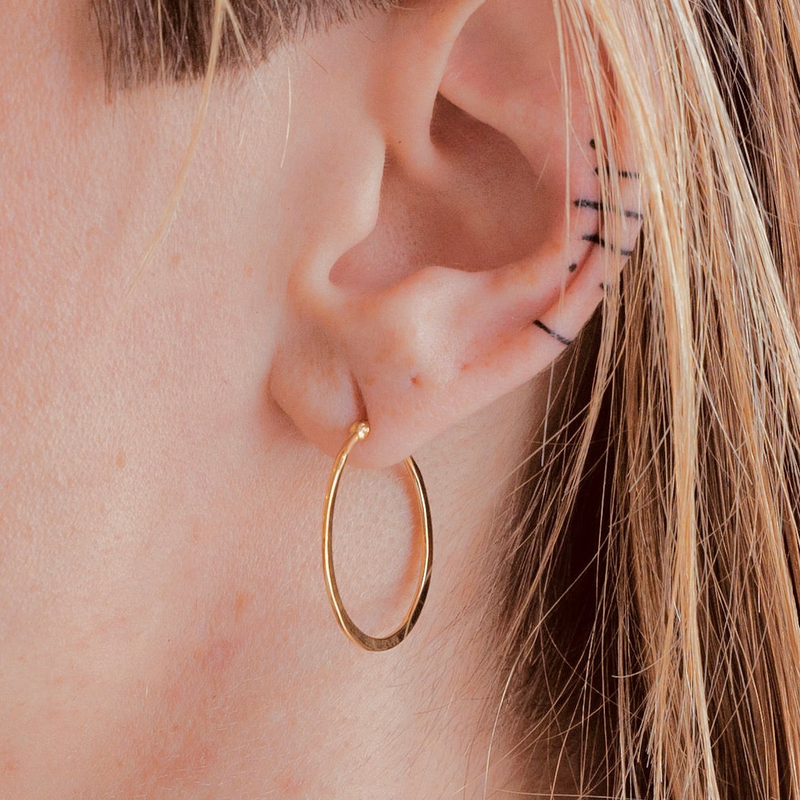 Slim Nana Hoops in Yellow Gold Vermeil
