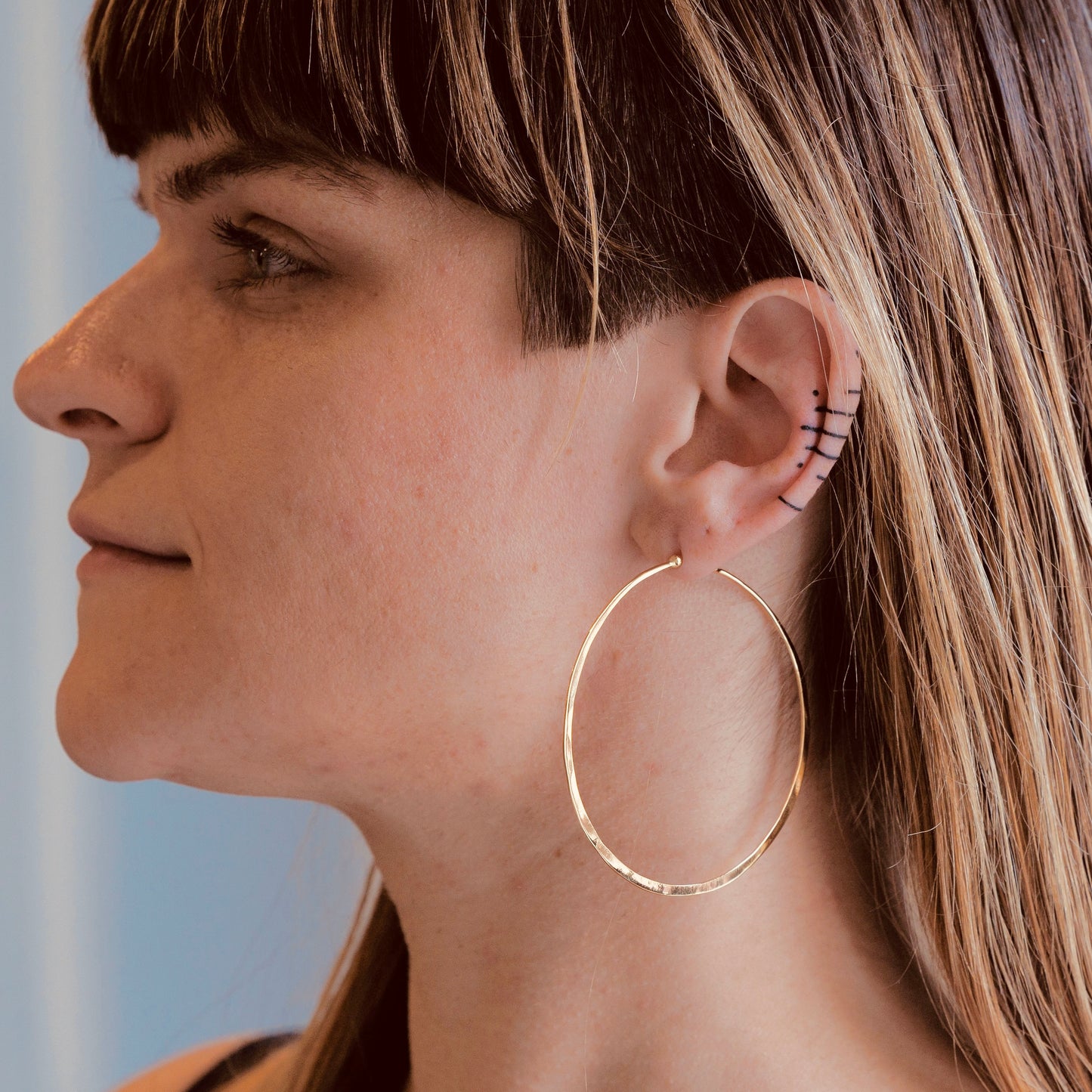 Slim Nana Hoops in Yellow Gold Vermeil
