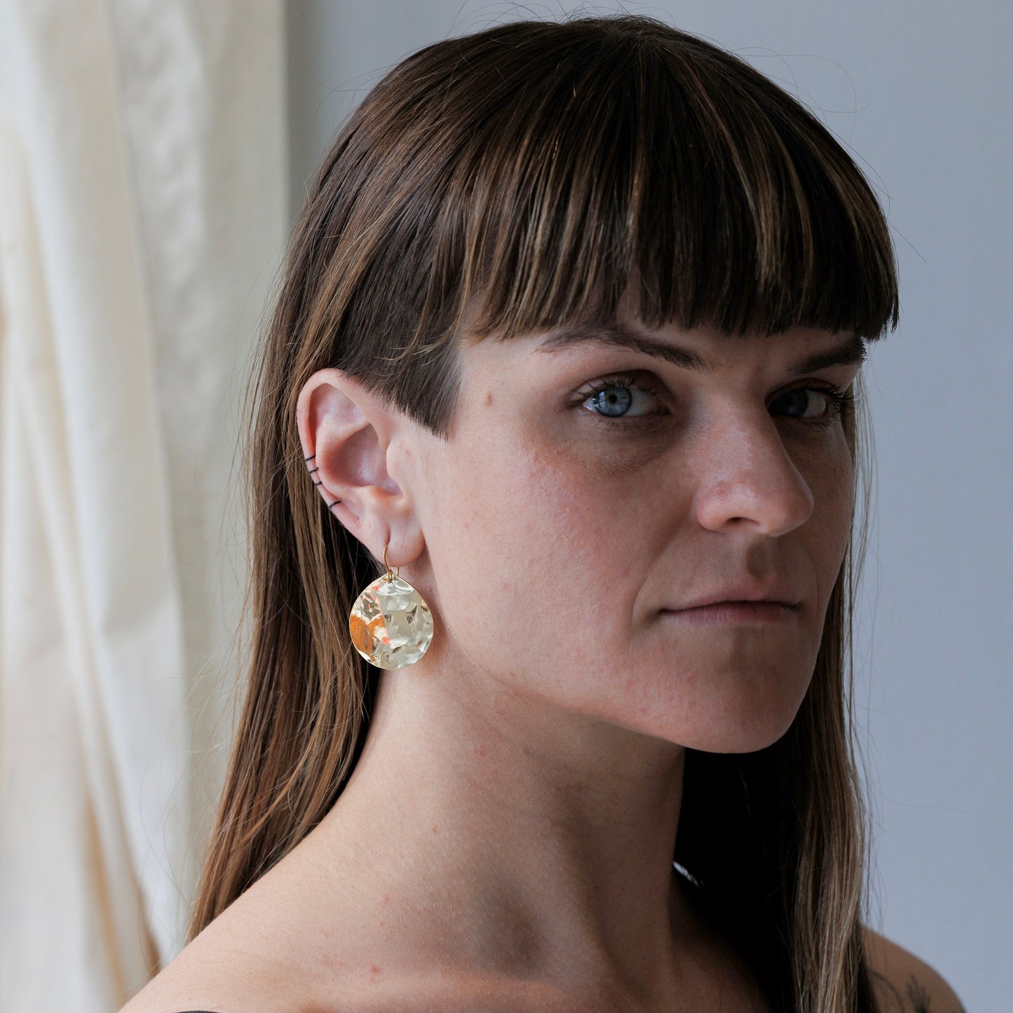 Hammered Drops - 18K Yellow Gold Vermeil