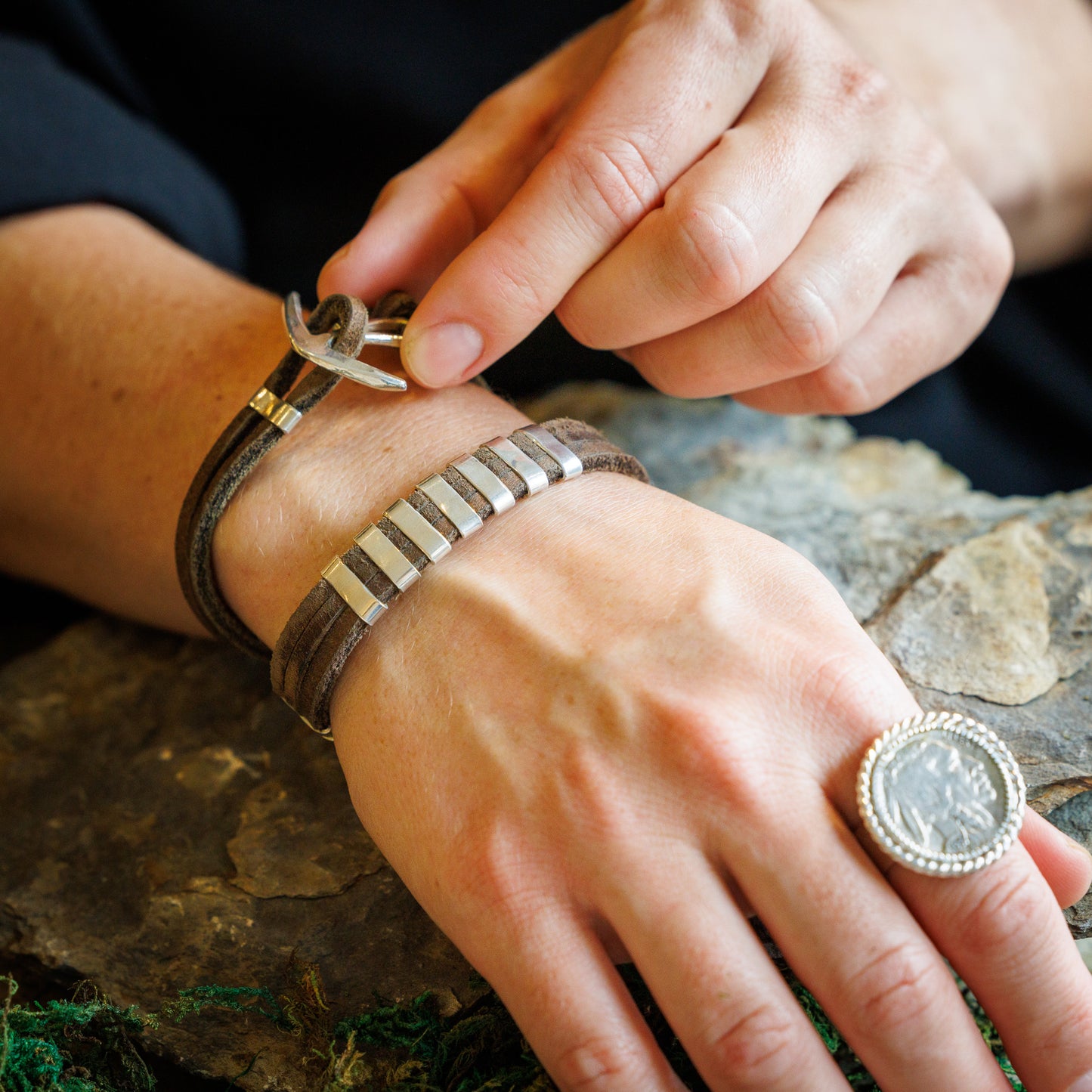 Anchor Clasp Bracelet