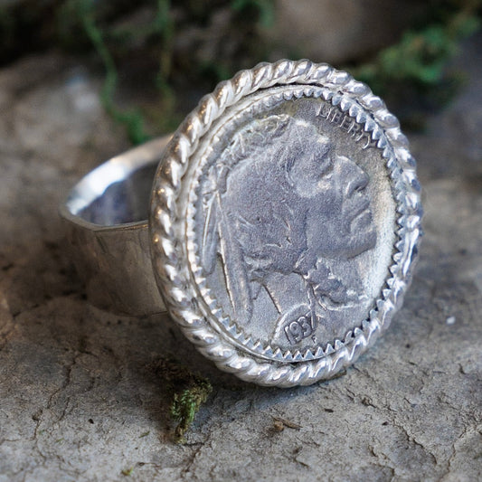 “Indian Head Coin" Ring