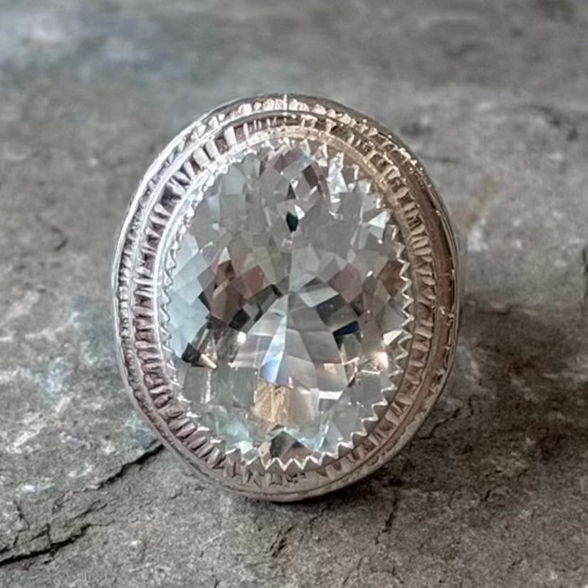 White Topaz on Ice