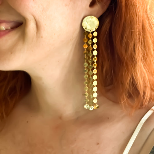 Disco Curtain Earrings