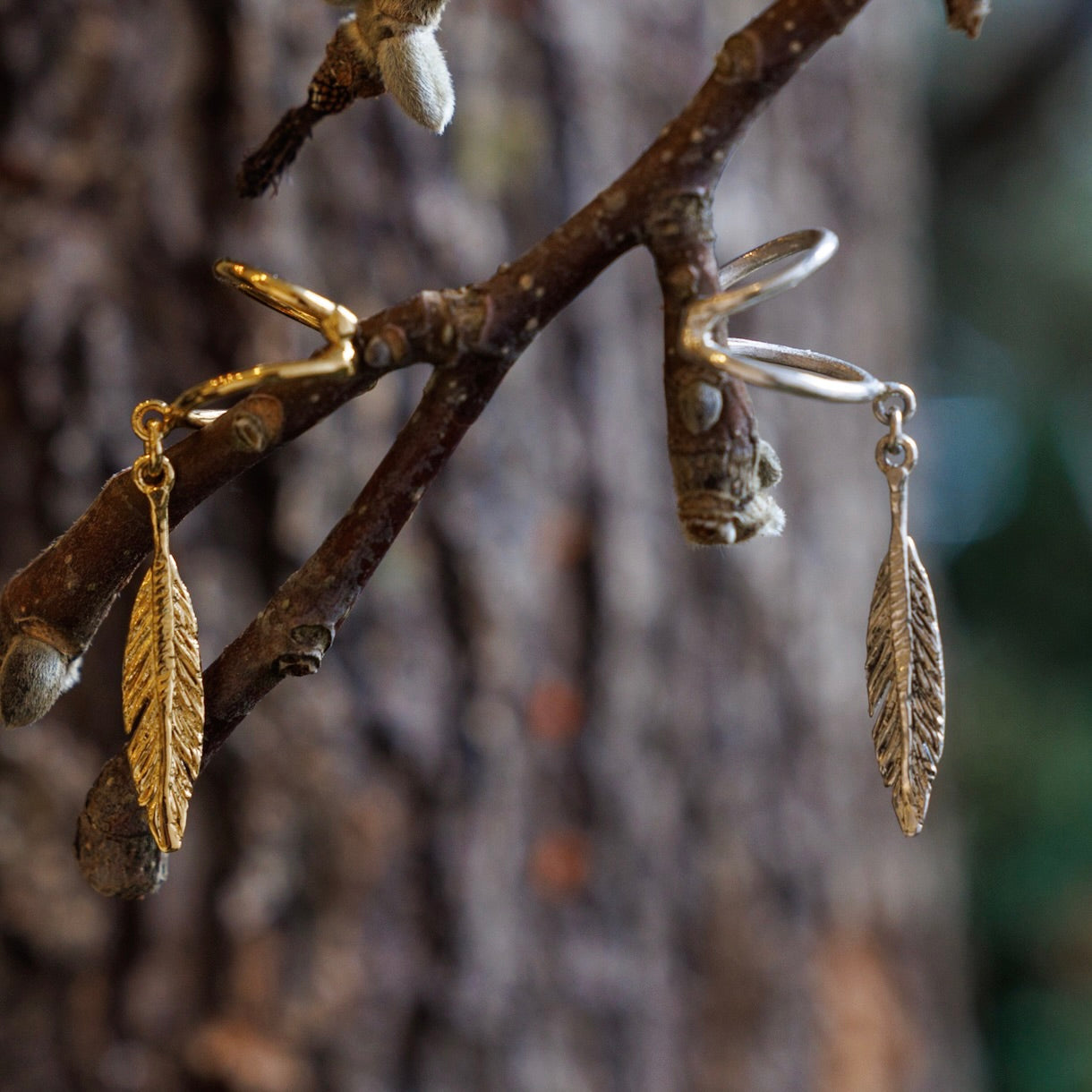 Carved Feather Ear Cuff