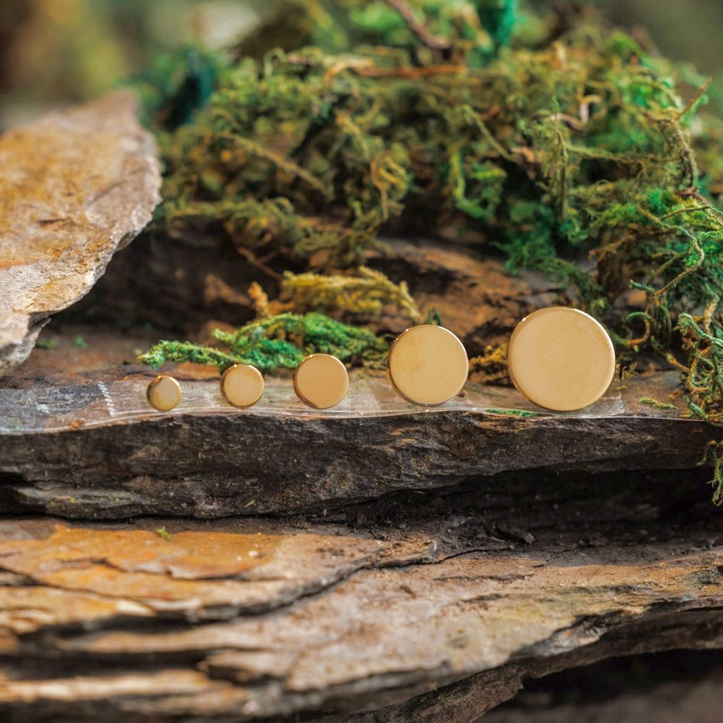 Dot Studs in Yellow Gold Vermeil