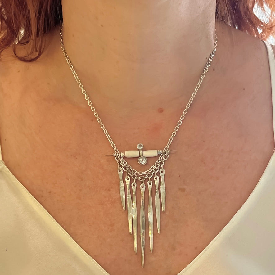 Dreaming Prayer (Medium with White Topaz)