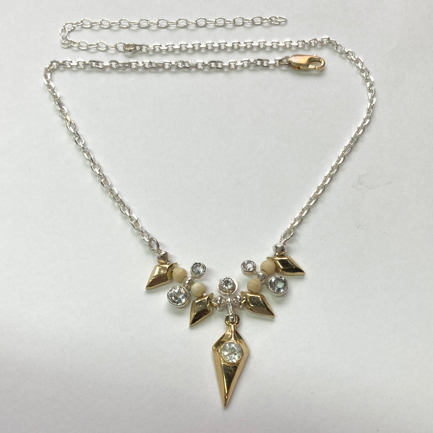 North Necklace with White Topaz