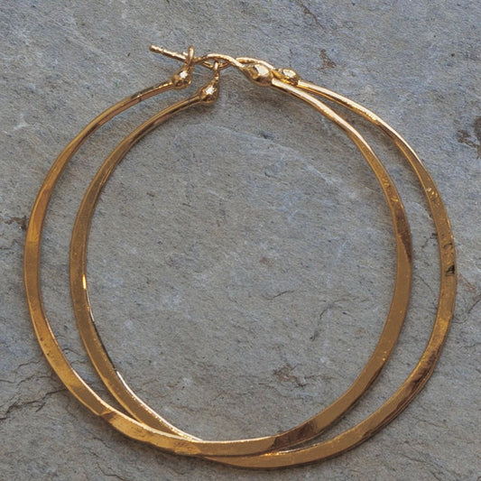 Slim Nana Hoops in Yellow Gold Vermeil