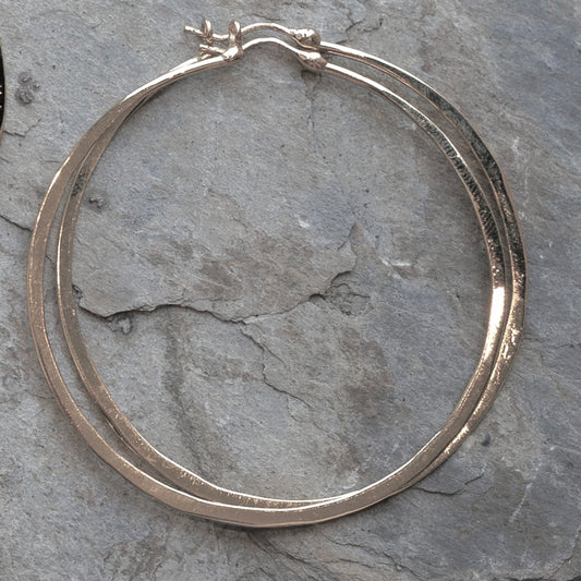 Slim Nana Hoops in Sterling Silver