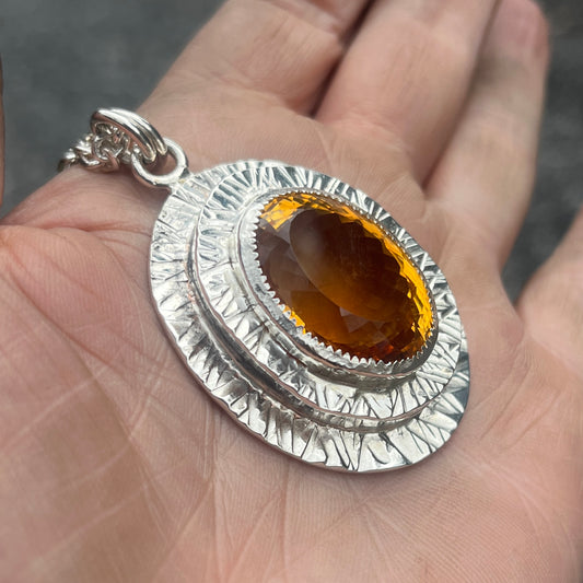 Cognac Citrine on Ice