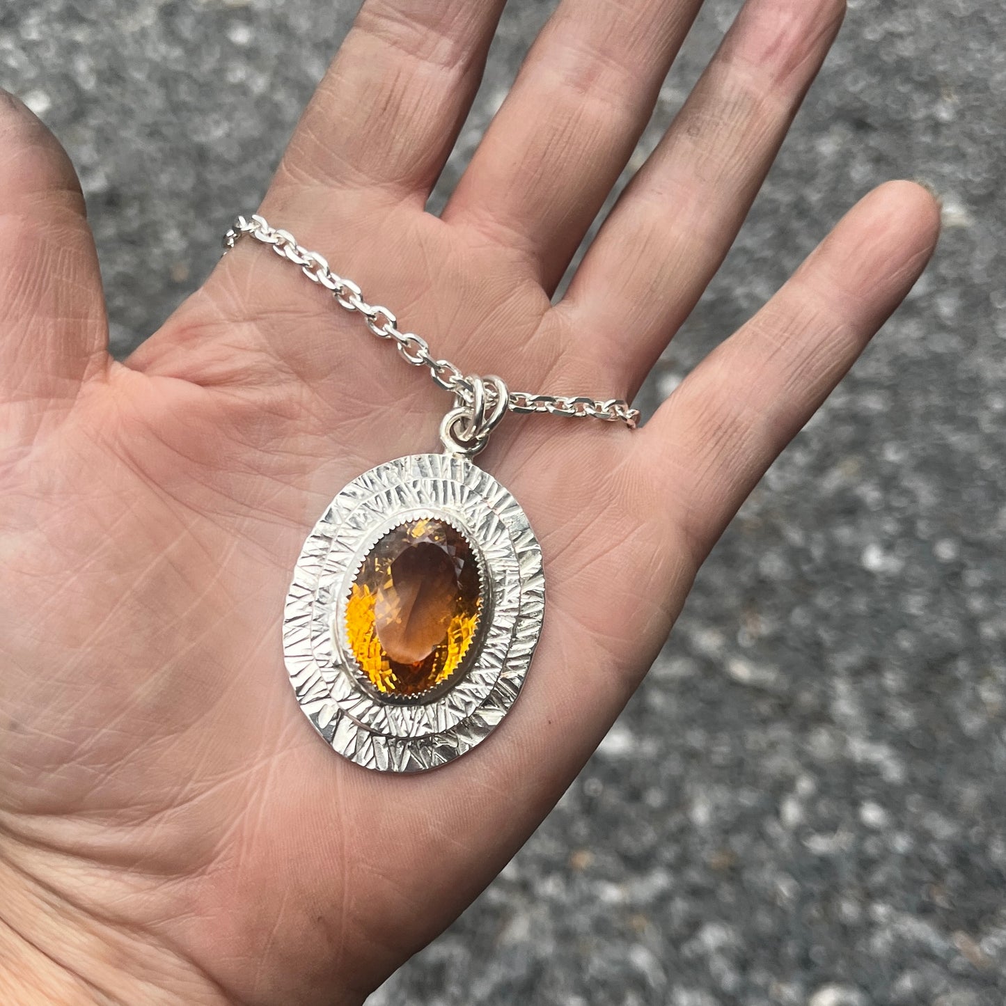 Cognac Citrine on Ice