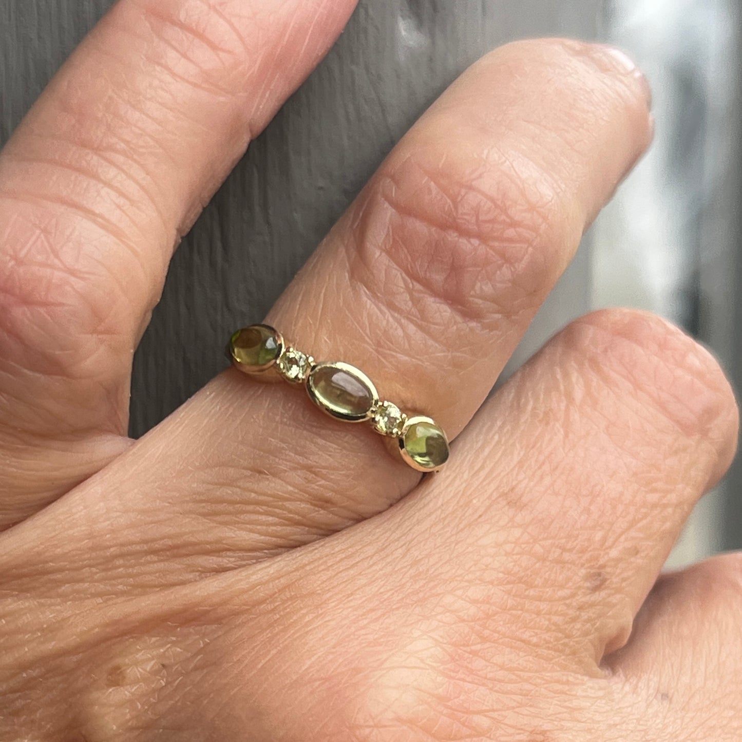 Peridot “Gentle As You Go” Ring - 14K size 7