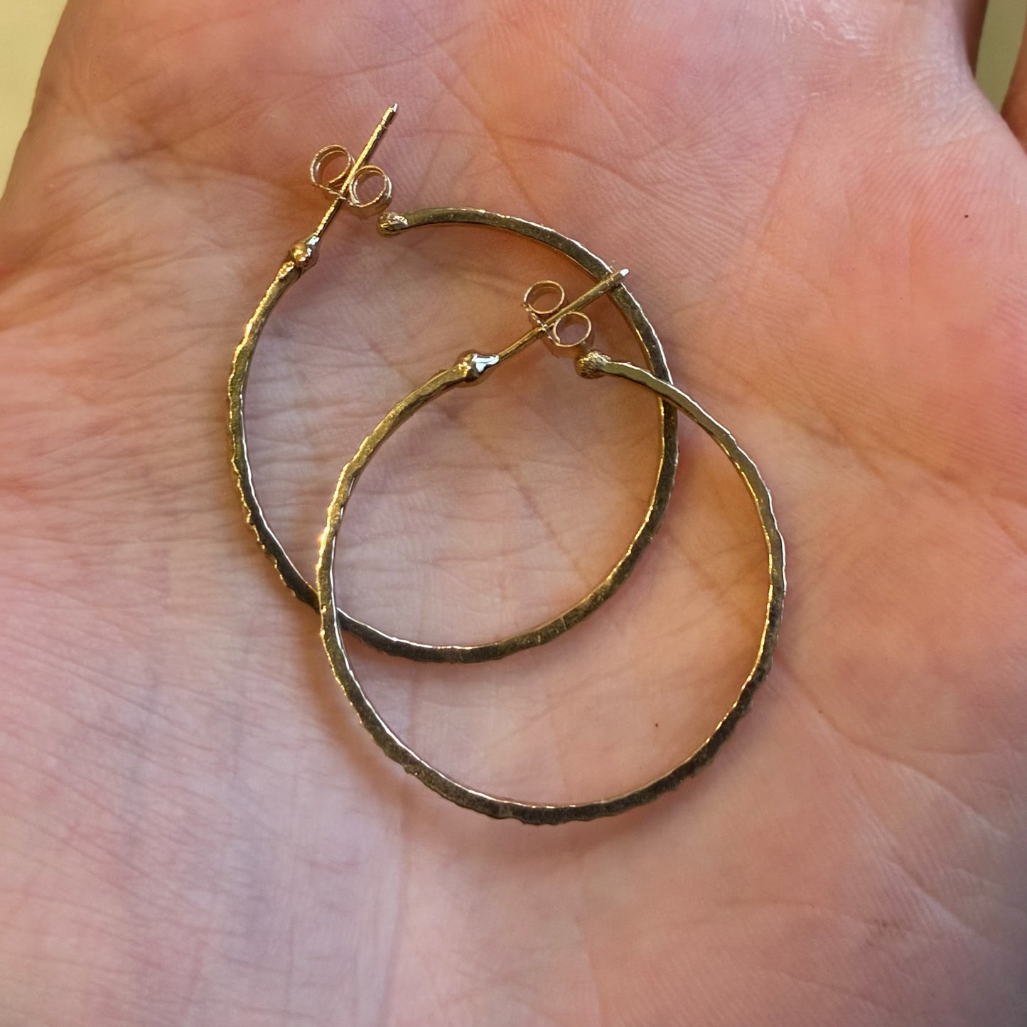 Oaked Hoops 14K